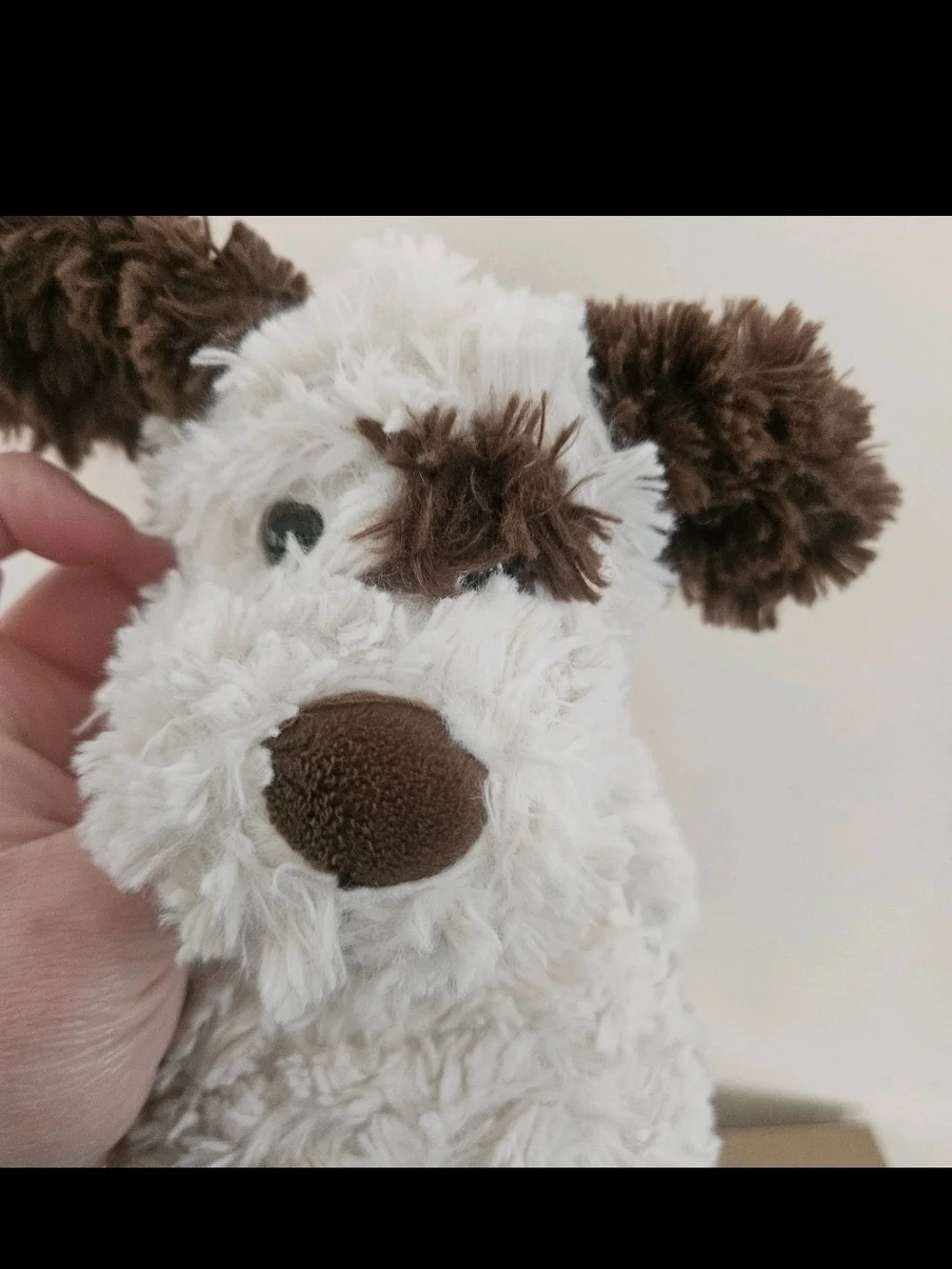Vtg Chelsea Teddy Bear Co Plush Dog Cream Brown Shaggy Puppy Stuffed Animal 12”